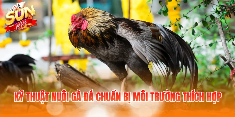Kỹ thuật nuôi gà đá chuẩn bị môi trường thích hợp